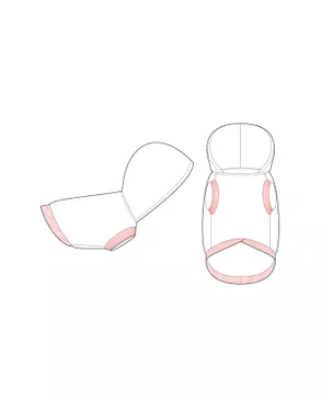 Выкройка: жилет трикотажный Р-01-1001 арт. ВКК-2496-18-ВП0274 Выкройка: жилет трикотажный Р-01-1001 арт. ВКК-2496-18-ВП0274