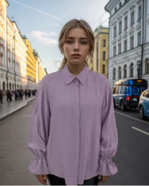 Выкройка: рубашка оверсайз _253 арт. ВКК-4552-1-ВП1348