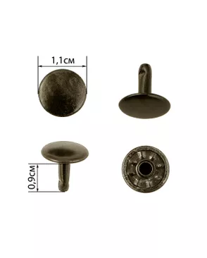 Хольнитены двусторонние д.1,1см 1000шт (сталь) арт. МФХ-16-4-37976.003 Хольнитены двусторонние д.1,1см 1000шт (сталь) арт. МФХ-16-4-37976.003