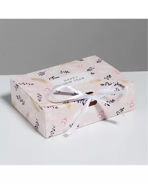 Складная коробка подарочная «Новогодняя» р.16,5×12,5×5см арт. УП-162-1-45159