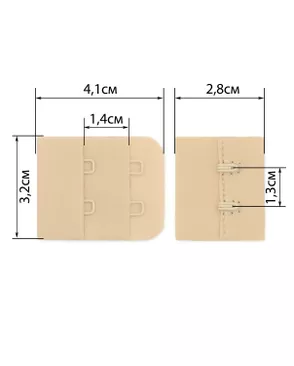 Застежка для бюстгальтеров р.3,2x4,5см арт. БФМ-21-2-30109.002 Застежка для бюстгальтеров р.3,2x4,5см арт. БФМ-21-2-30109.002