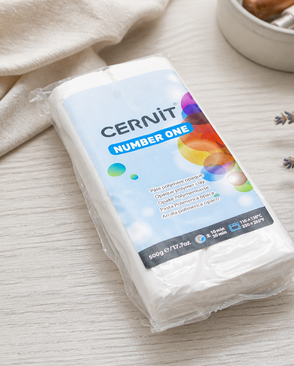 CE0900500 Пластика полимерная запекаемая 'Cernit № 1' 500гр. (027 - белый матовый) арт. АРС-7695-1-АРС0001140295