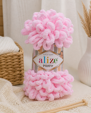 Пряжа Alize 'Puffy' 100г 9м (100% микрополиэстер) (31 св.розовый) арт. АРС-43805-1-АРС0001146411 Пряжа Alize 'Puffy' 100г 9м (100% микрополиэстер) (31 св.розовый) арт. АРС-43805-1-АРС0001146411