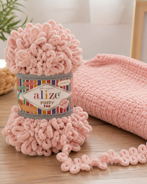 Пряжа Alize 'Puffy Fine' 100г 14м (100% микрополиэстер) (161 пудра) арт. АРС-44065-1-АРС0001226893 Пряжа Alize 'Puffy Fine' 100г 14м (100% микрополиэстер) (161 пудра) арт. АРС-44065-1-АРС0001226893