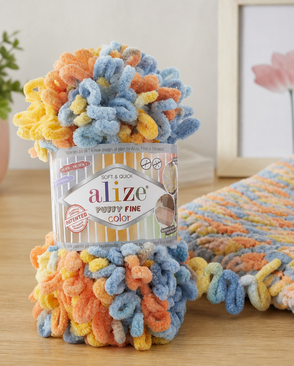 Пряжа Alize 'Puffy Fine Color' 100г. 14,5м. (100% микрополиэстер) (6314 секционный) арт. АРС-44310-1-АРС0001250122 Пряжа Alize 'Puffy Fine Color' 100г. 14,5м. (100% микрополиэстер) (6314 секционный) арт. АРС-44310-1-АРС0001250122
