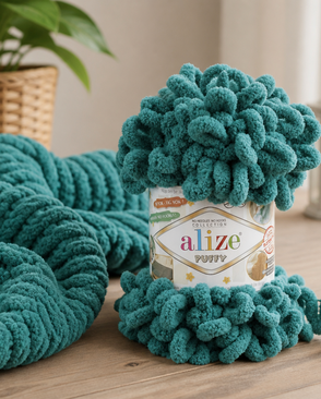 Пряжа Alize 'Puffy' 100г 9м (100% микрополиэстер) (847 изумруд) арт. АРС-44419-1-АРС0001265401 Пряжа Alize 'Puffy' 100г 9м (100% микрополиэстер) (847 изумруд) арт. АРС-44419-1-АРС0001265401