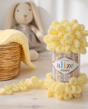 Пряжа Alize 'Puffy' 100г 9м (100% микрополиэстер) (13 желтый) арт. АРС-46348-1-АРС0001146409 Пряжа Alize 'Puffy' 100г 9м (100% микрополиэстер) (13 желтый) арт. АРС-46348-1-АРС0001146409