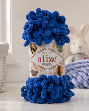 Пряжа Alize 'Puffy' 100г 9м (100% микрополиэстер) (141 синий) арт. АРС-46480-1-АРС0001159004 Пряжа Alize 'Puffy' 100г 9м (100% микрополиэстер) (141 синий) арт. АРС-46480-1-АРС0001159004