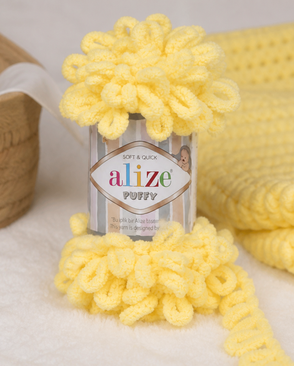 Пряжа Alize 'Puffy' 100г 9м (100% микрополиэстер) (216 желтый) арт. АРС-46507-1-АРС0001161375 Пряжа Alize 'Puffy' 100г 9м (100% микрополиэстер) (216 желтый) арт. АРС-46507-1-АРС0001161375