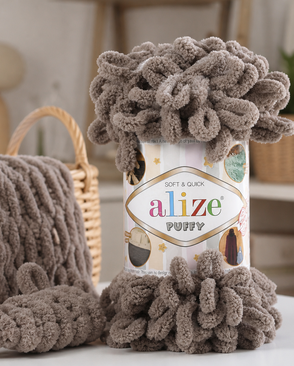 Пряжа Alize 'Puffy' 100г 9м (100% микрополиэстер) (530 норка) арт. АРС-46510-1-АРС0001161380 Пряжа Alize 'Puffy' 100г 9м (100% микрополиэстер) (530 норка) арт. АРС-46510-1-АРС0001161380