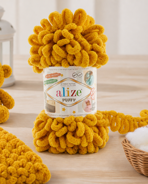 Пряжа Alize 'Puffy' 100г 9м (100% микрополиэстер) (2 желтый) арт. АРС-47388-1-АРС0001226737 Пряжа Alize 'Puffy' 100г 9м (100% микрополиэстер) (2 желтый) арт. АРС-47388-1-АРС0001226737