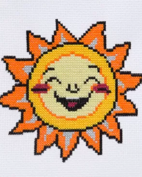 282 Набор для вышивания Hobby & Pro Kids 'Солнышко' 19*18см арт. АРС-58957-1-АРС0001293916