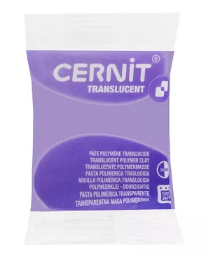 CE0920056 Пластика полимерная запекаемая 'Cernit 'TRANSLUCENT' прозрачный 56 гр. (900 фиолетовый) арт. АРС-5141-1-АРС0001100877