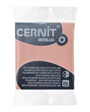 CE0870056 Пластика полимерная запекаемая 'Cernit METALLIC' 56 гр. (052 розовое золото) арт. АРС-9640-1-АРС0001169384