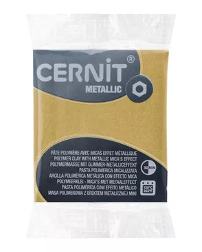 CE0870056 Пластика полимерная запекаемая 'Cernit METALLIC' 56 гр. (053 темное золото) арт. АРС-9641-1-АРС0001169385