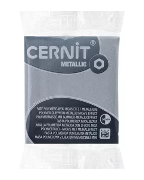 CE0870056 Пластика полимерная запекаемая 'Cernit METALLIC' 56 гр. (080 серебро) арт. АРС-9646-1-АРС0001169391