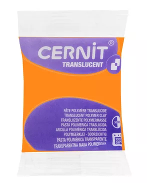 CE0920056 Пластика полимерная запекаемая 'Cernit 'TRANSLUCENT' прозрачный 56 гр. (752 оранжевый) арт. АРС-9950-1-АРС0001174968
