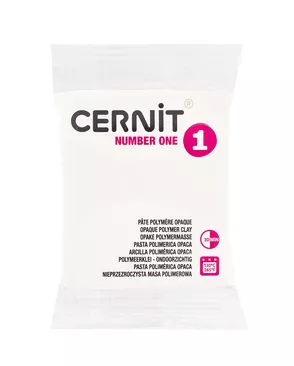 CE0900056 Пластика полимерная запекаемая 'Cernit № 1' 56-62 гр. (027 белый непрозрачный) арт. АРС-15683-1-АРС0000802234