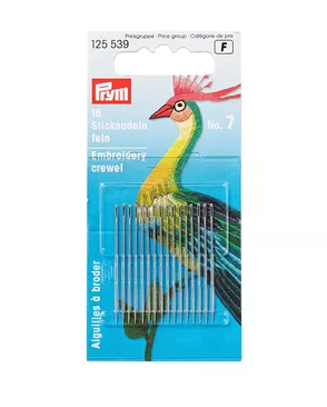 Иглы вышивальные тонкие PRYM 125539 №7 арт. АРС-16600-1-АРС0000808769 Иглы вышивальные тонкие PRYM 125539 №7 арт. АРС-16600-1-АРС0000808769