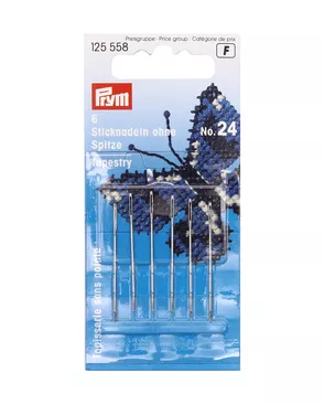 Иглы для вышивания со скругленным острием PRYM 125558 №24 арт. АРС-17150-1-АРС0000812754 Иглы для вышивания со скругленным острием PRYM 125558 №24 арт. АРС-17150-1-АРС0000812754