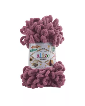 Пряжа Alize 'Puffy' 100г 9м (100% микрополиэстер) (28 ярко-сухая роза) арт. АРС-46791-1-АРС0001201136 Пряжа Alize 'Puffy' 100г 9м (100% микрополиэстер) (28 ярко-сухая роза) арт. АРС-46791-1-АРС0001201136