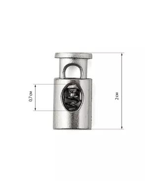 Фиксатор металл р.1х2см (50шт) арт. ФМ-22-1-38273.001