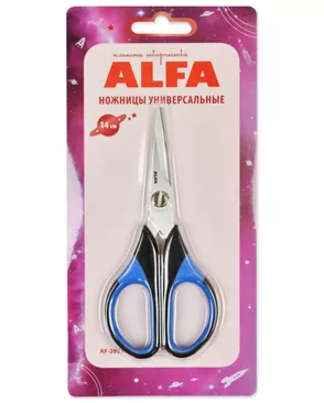 Ножницы универсальные ALFA дл.14 см арт. НШУ-14-1-42363 Ножницы универсальные ALFA дл.14 см арт. НШУ-14-1-42363