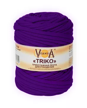 Пряжа VISANTIA "TRIKO" FTM100 Трикотажная лента для рукоделия 92% хлопок, 8% эластан 1 х 500 г ± 50 г 100 м ± 20 м арт. ПТ-336-1-45086 Пряжа VISANTIA "TRIKO" FTM100 Трикотажная лента для рукоделия 92% хлопок, 8% эластан 1 х 500 г ± 50 г 100 м ± 20 м арт. ПТ-336-1-45086