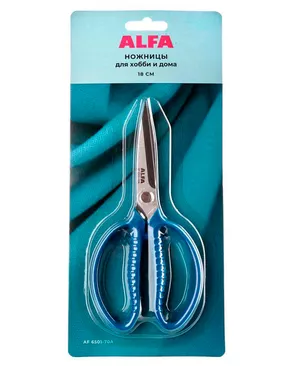 Ножницы для хобби и дома ALFA дл.18 см арт. НШУ-13-1-42369 Ножницы для хобби и дома ALFA дл.18 см арт. НШУ-13-1-42369