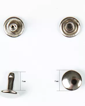 Хольнитен сумочный 7мм металл, 100шт арт. ПРС-1706-1-ПРС0032638