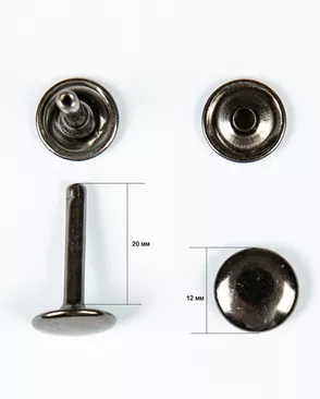 Хольнитен сумочный 12мм металл, 100шт арт. ПРС-1982-2-ПРС0033802