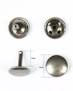 Хольнитен сумочный 15мм металл, 100шт арт. ПРС-1983-3-ПРС0033808