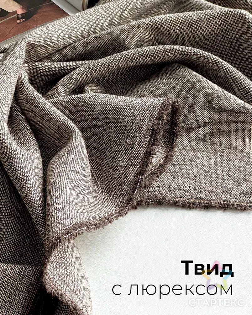 Костюмная Твид с люрексом арт. КТ-71-2-24595.002 - рис. 8