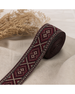 Тесьма жаккард TRJ-34 ш.3,5см 10м арт. ГММ-688-2-ГММ0045417