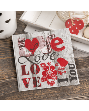Салфетки бумажные для декупажа АССОРТИ 3х слойные "Love2art" SDD 33x33 12шт арт. ГММ-2570-40-ГММ0043312