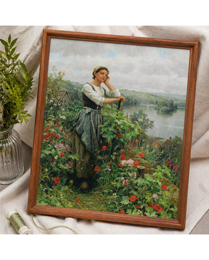 Канва/ткань с рисунком Основа с рисунком для вышивания лентами 30 x 36 см арт. ГММ-4999-1-ГММ0004345