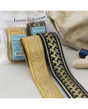 Тесьма жаккард набор ш.5 см TRJA 3х3м арт. ГММ-9874-1-ГММ0002556