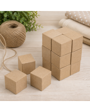 Заготовки для декорирования "Love2art" PAM-137 "кубики" папье-маше 5x5 см арт. ГММ-10072-1-ГММ0048453