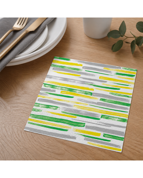 Салфетки трехслойные для декупажа, коллекция "Lunch" PAW Decor Collection "Акварельные полосы " арт. ГЕЛ-329-1-ГЕЛ0137077