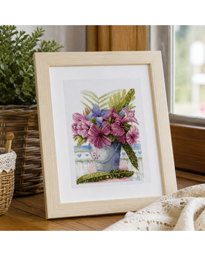 Набор для вышивания "Flowers in Bucket" арт. ГЕЛ-1316-1-ГЕЛ0082915