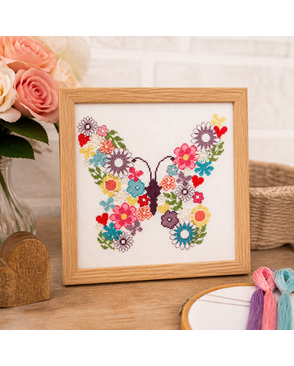 Набор для вышивания "Butterfly Bouquet" (Цветочная бабочка) арт. ГЕЛ-1661-1-ГЕЛ0115126