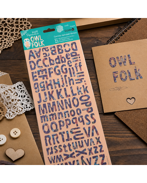 Наклейки "Алфавит" Owl Folk арт. ГЕЛ-3224-1-ГЕЛ0091546