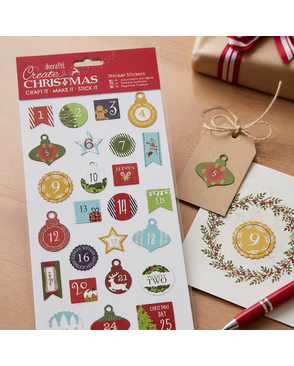 Набор стикеров "Новогодние цифры" Create Christmas арт. ГЕЛ-4876-1-ГЕЛ0107135