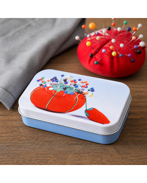 Булавки с пластиковыми головками в жестяной коробочке арт. ГЕЛ-7582-1-ГЕЛ0016184