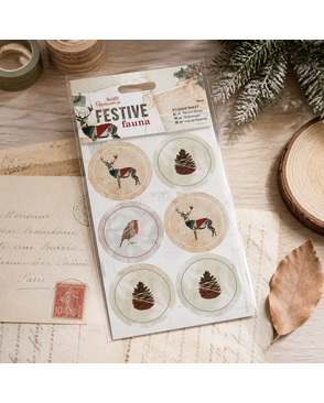 Набор стикеров "Festive Fauna" арт. ГЕЛ-9569-1-ГЕЛ0107146
