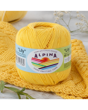 Пряжа ALPINA "LILY" 100% мерсеризованный хлопок 10 х 50 г 175 м ± 5 м арт. ГММ-101431-2-ГММ001169844392