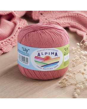 Пряжа ALPINA "LILY" 100% мерсеризованный хлопок 10 х 50 г 175 м ± 5 м арт. ГММ-101431-14-ГММ019237199122