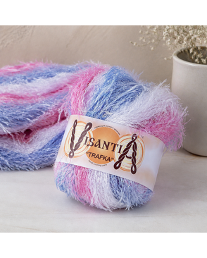 Пряжа VISANTIA "TRAFKA" меланжевая 100% полиэстер 5 х 100 г 150 м ± 3 м арт. ГММ-101782-8-ГММ000633055091