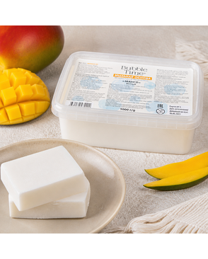 "BUBBLE TIME" Мыльная основа "МАНГО" SLS free MANGO-01 1 кг арт. ГММ-114023-1-ГММ107814505864