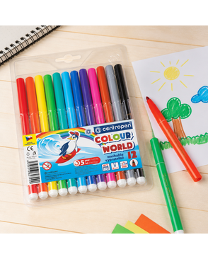 "Centropen" Набор цветных фломастеров COLOUR WORLD TP 7550/12 12 цв арт. ГММ-114414-1-ГММ102674184334